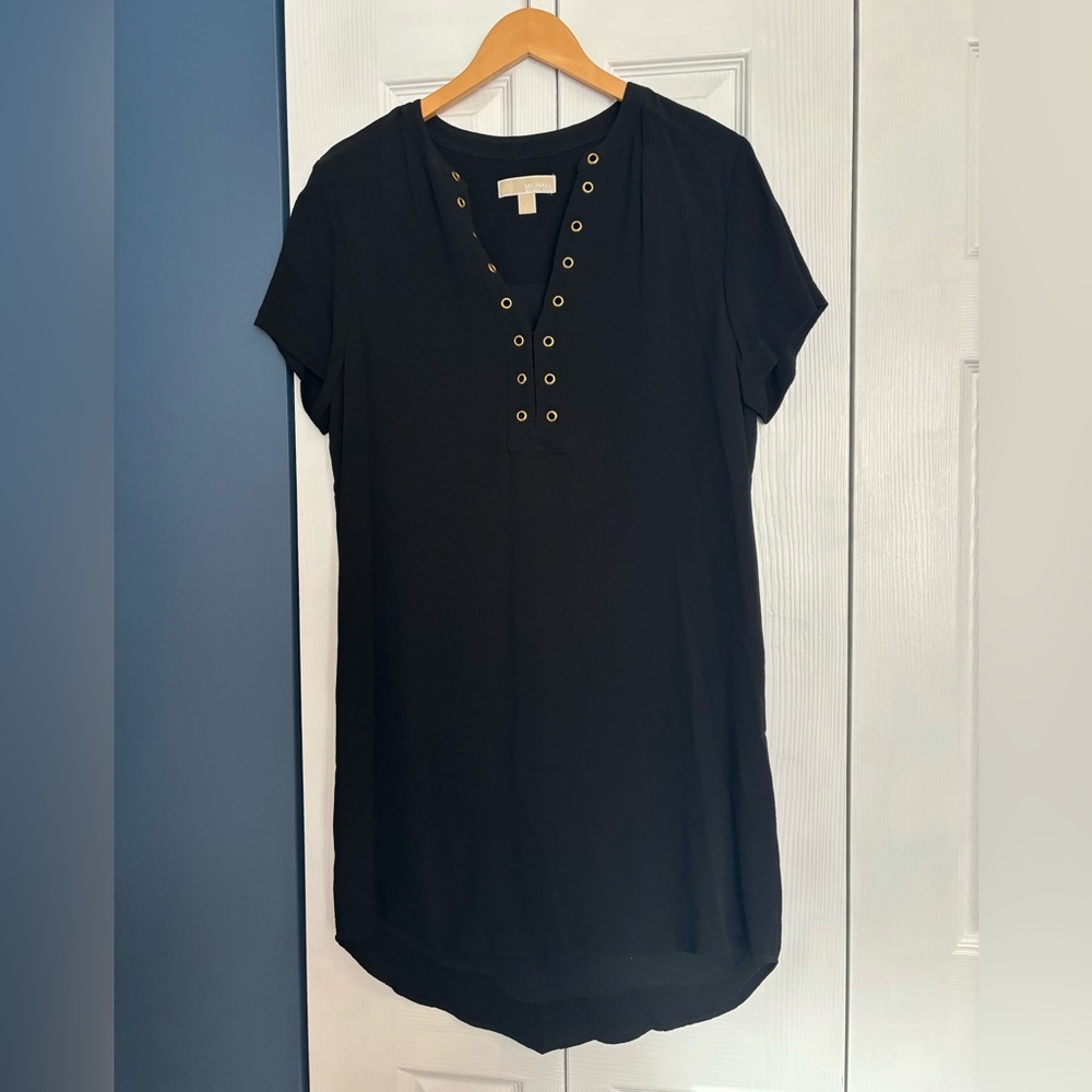 Black short sleeve MK dress